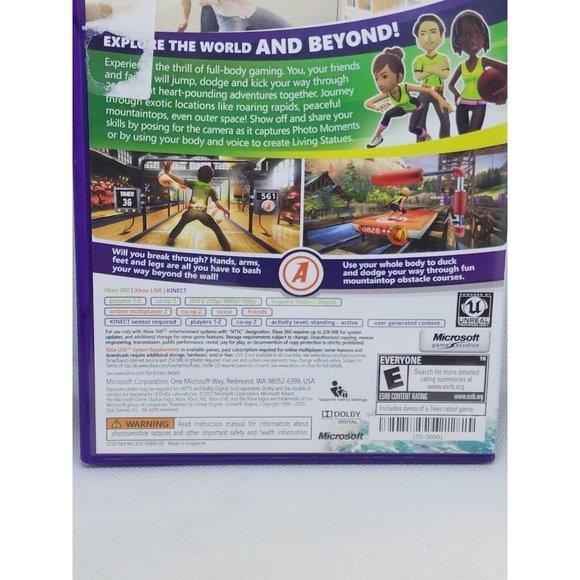 Kinect Adventures (Microsoft Xbox 360, 2010) Family Video Game Minor Marks - Picture 11 of 15